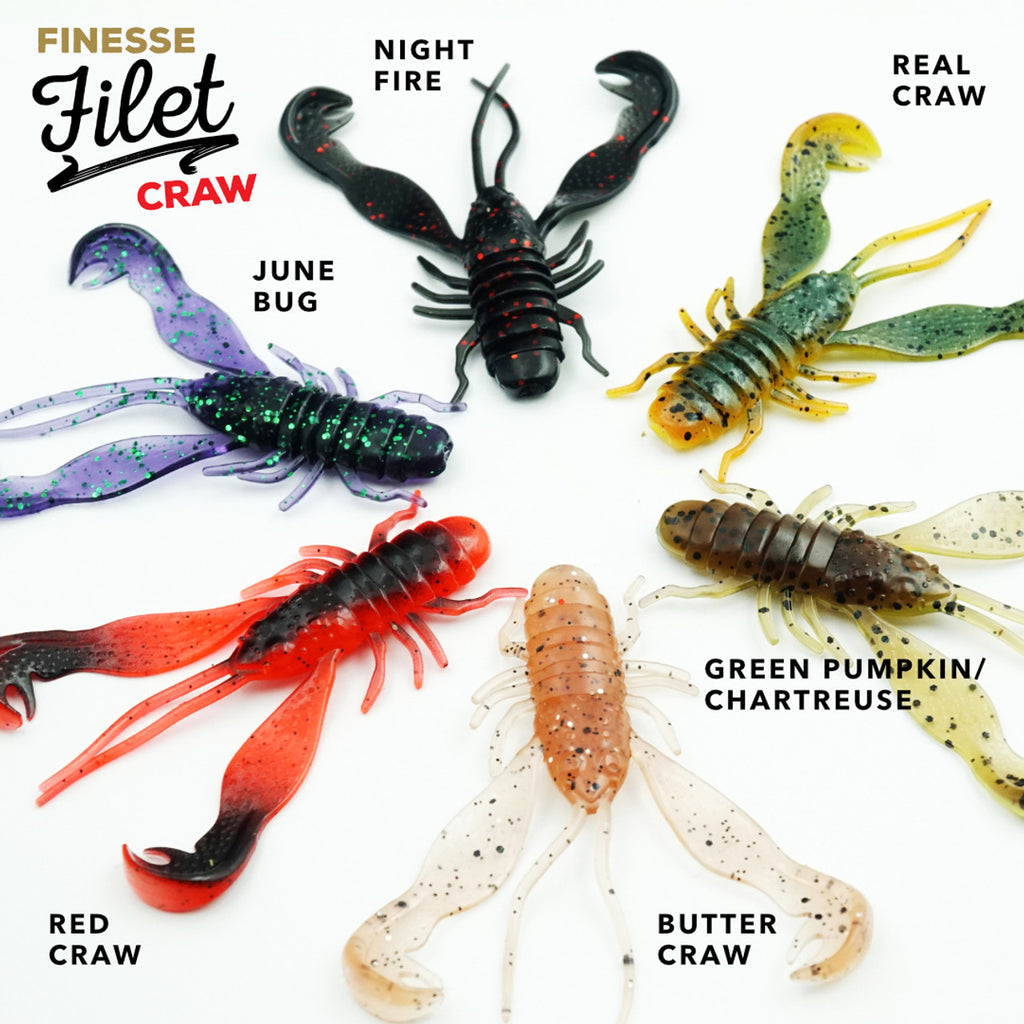 LMAB Finesse Filet Craw 7cm: Der perfekte Angelköder für das Finesse-Angeln